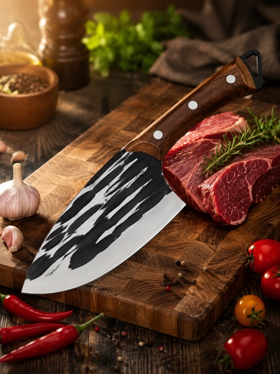 Кухонный cербский нож для шефа, для мяса