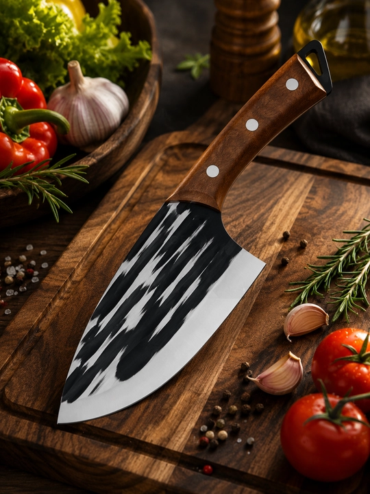Кухонный cербский нож для шефа, для мяса
