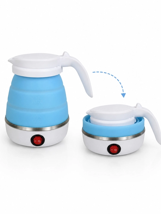 Yig‘iladigan elektr choynak sayohat uchun, silikon, 600 ml, 600 Vt