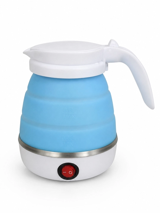 Yig‘iladigan elektr choynak sayohat uchun, silikon, 600 ml, 600 Vt