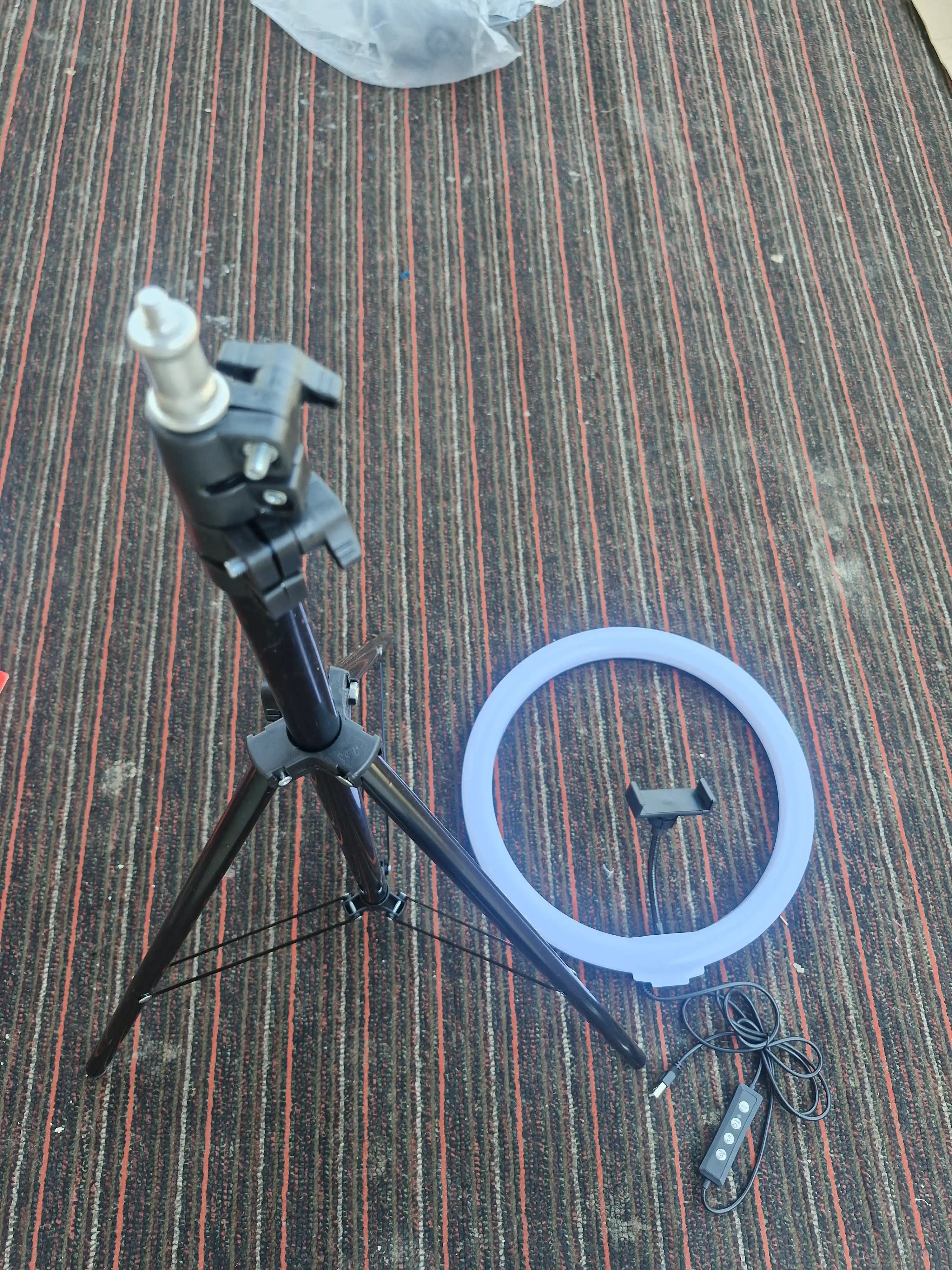 Led lampa halqali, shtativ telefon, lampa kamera, shtativ lampa rgb
