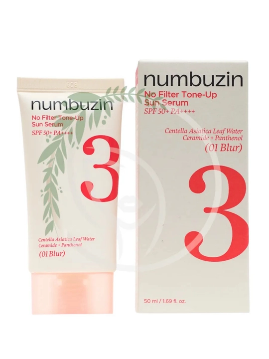 Солнцезащитная сыворотка No.3 No Filter Tone-Up Sun Serum 01Blur - 