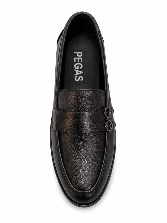PEGAS erkaklar tuflisi — tabiiy charm, yarim klassik loafer-mokasin, 39–46 o‘lcham