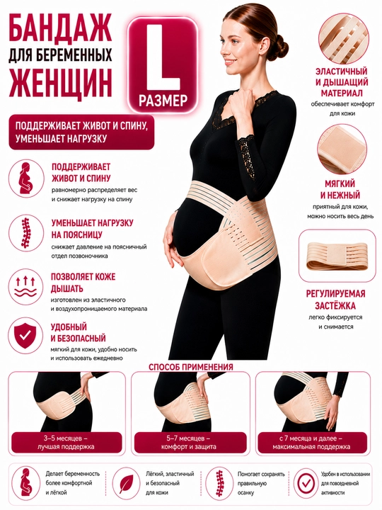 Бандаж для беременных — для поддержки живота и поясницы
