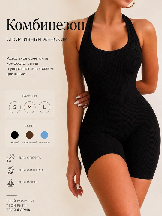Ayollar uchun sport kombinezoni, fitnes, yoga va sport uchun - 