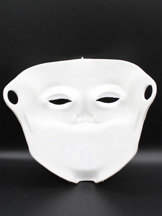 Butli gotik iblis niqobi, 3D-printerda bosilgan, Xellouin va kospley uchun qo‘rqinchli niqob