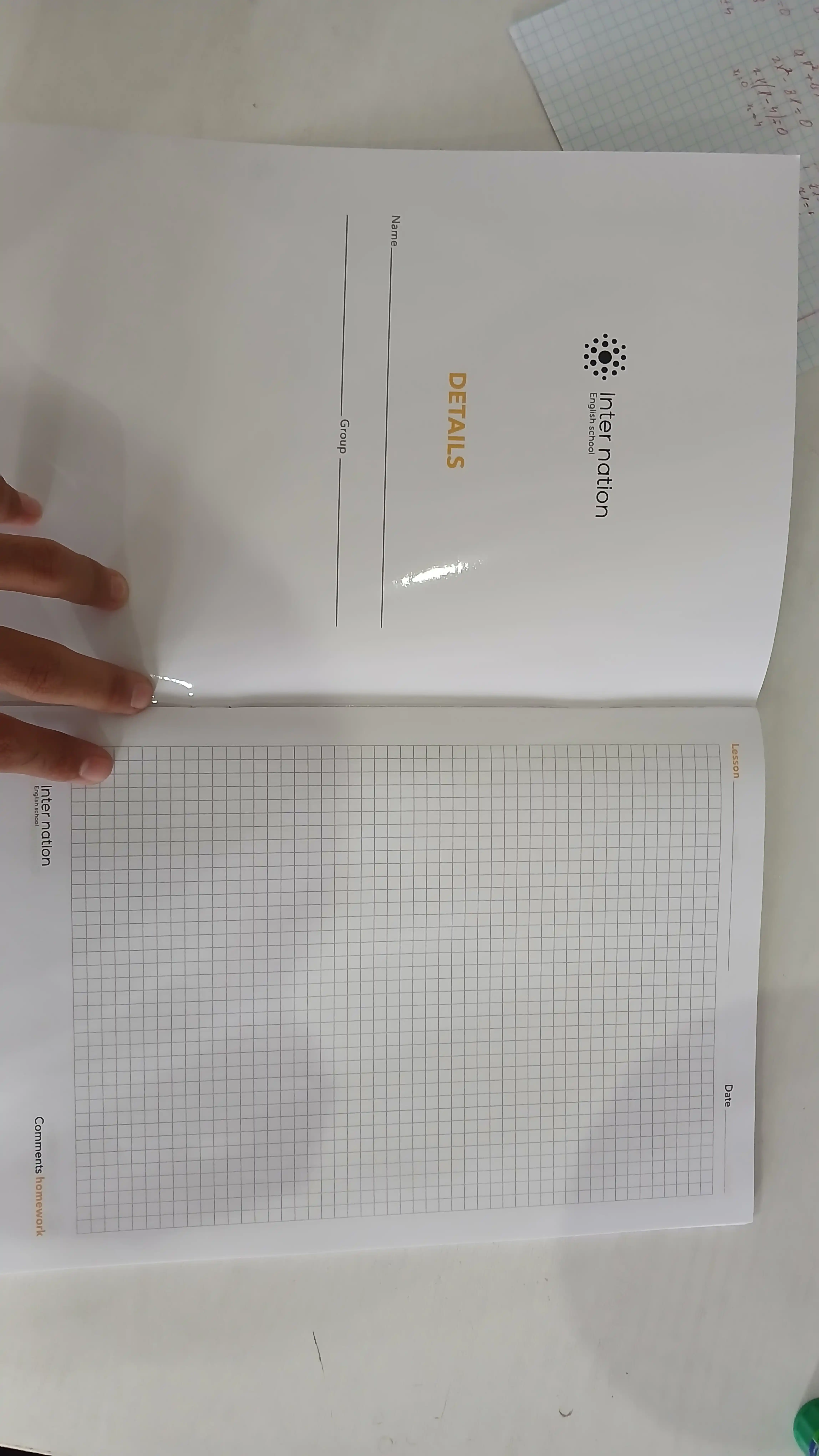 INTER NATION Grammar Copybook A4 daftar, 48 bet, katakli, zich melovka muqovali