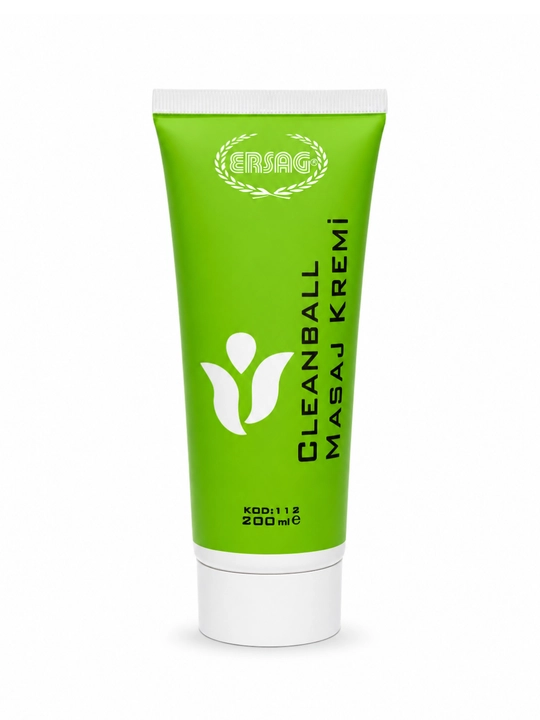 Ersağ Cleanball massaj kremi 200 ml + kekik ekstraktli tana kremi 100 ml sovg‘a