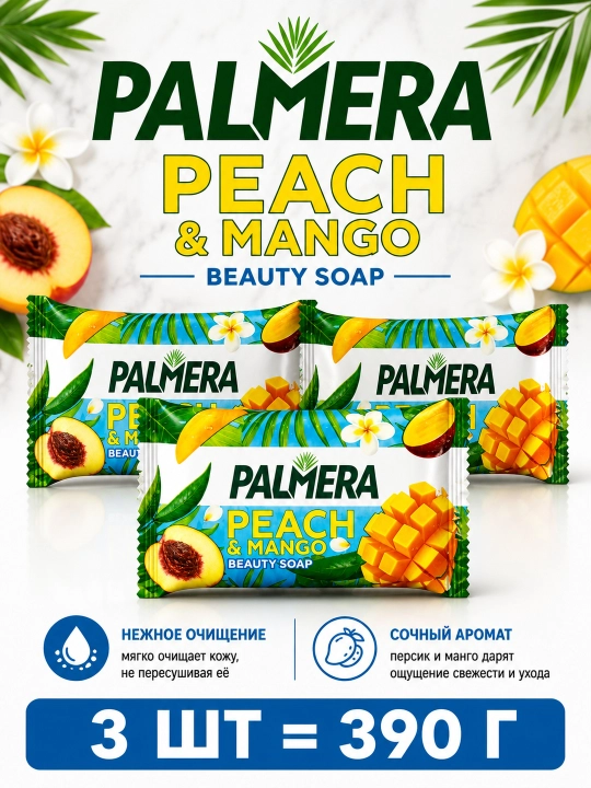 PALMERA Mixed Berry sovuni, 130 g