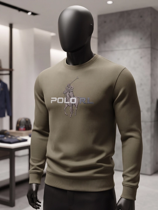 Polo RL Premium Black – Мужской свитшот с классическим логотипом - 