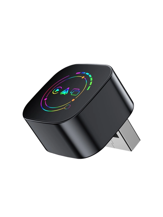Адаптер CarPlay 4 в 1 беспроводной Android Auto для авто Q1AF с RGB подсветкой