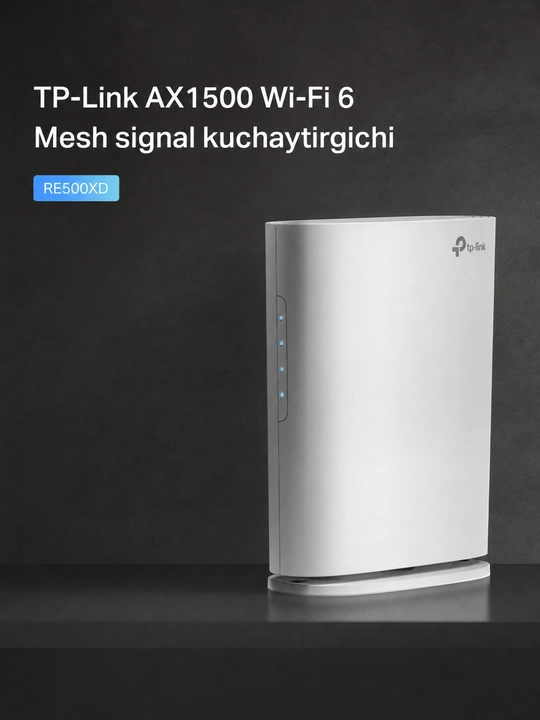 TP-Link RE500XD — Wi-Fi 6 Mesh WiFi signal kuchaytirgich, EasyMesh, Gigabit LAN