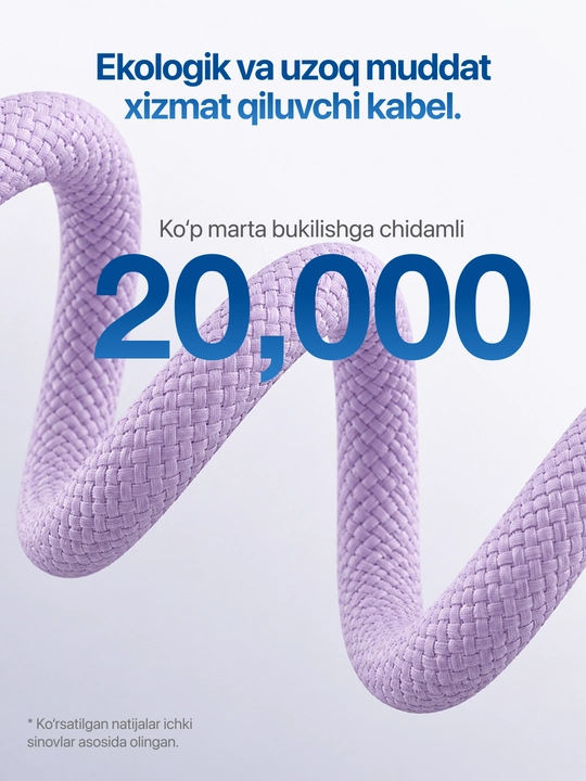 Type-C kabel 60W, ma’lumot uzatish uchun usb type c va taypsi kabel, type c zaryadchik