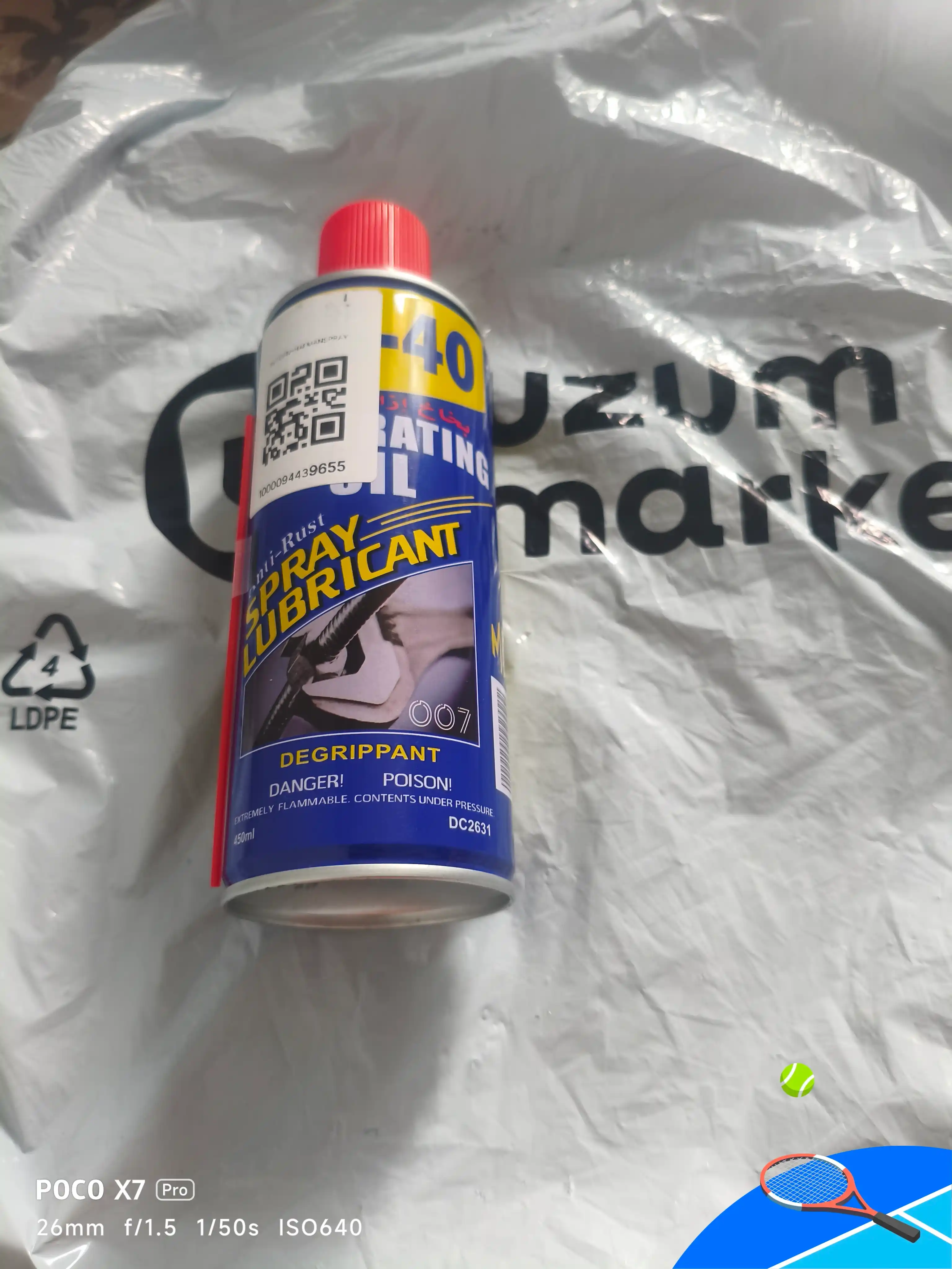 Moylovchi universal singuvchi Hafman, suyuq kalit WD-40, 450 ml