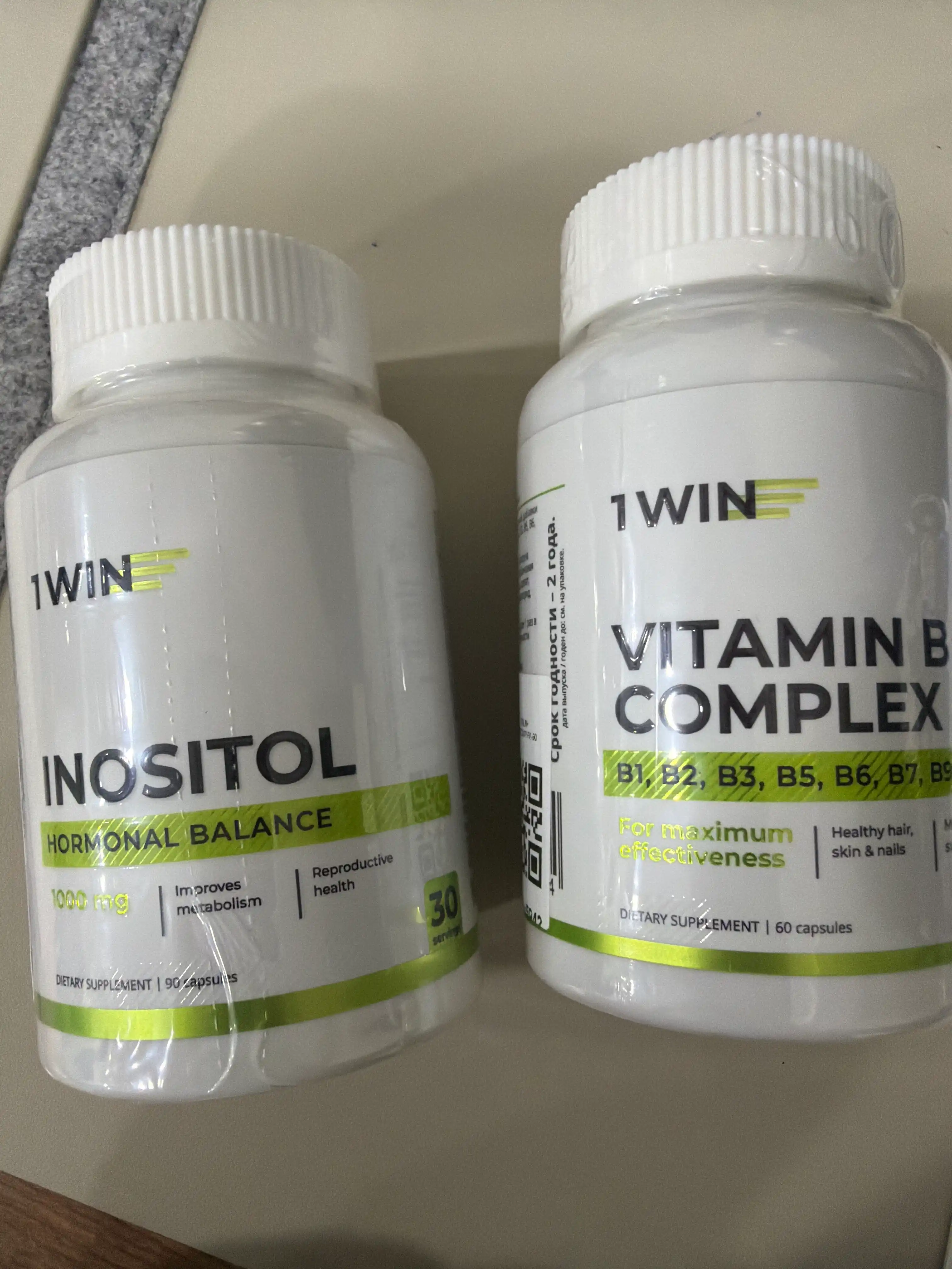 1WIN Inozitol B8 vitamini 1000 mg, 90 kapsula — mio-inozitol, BFQ