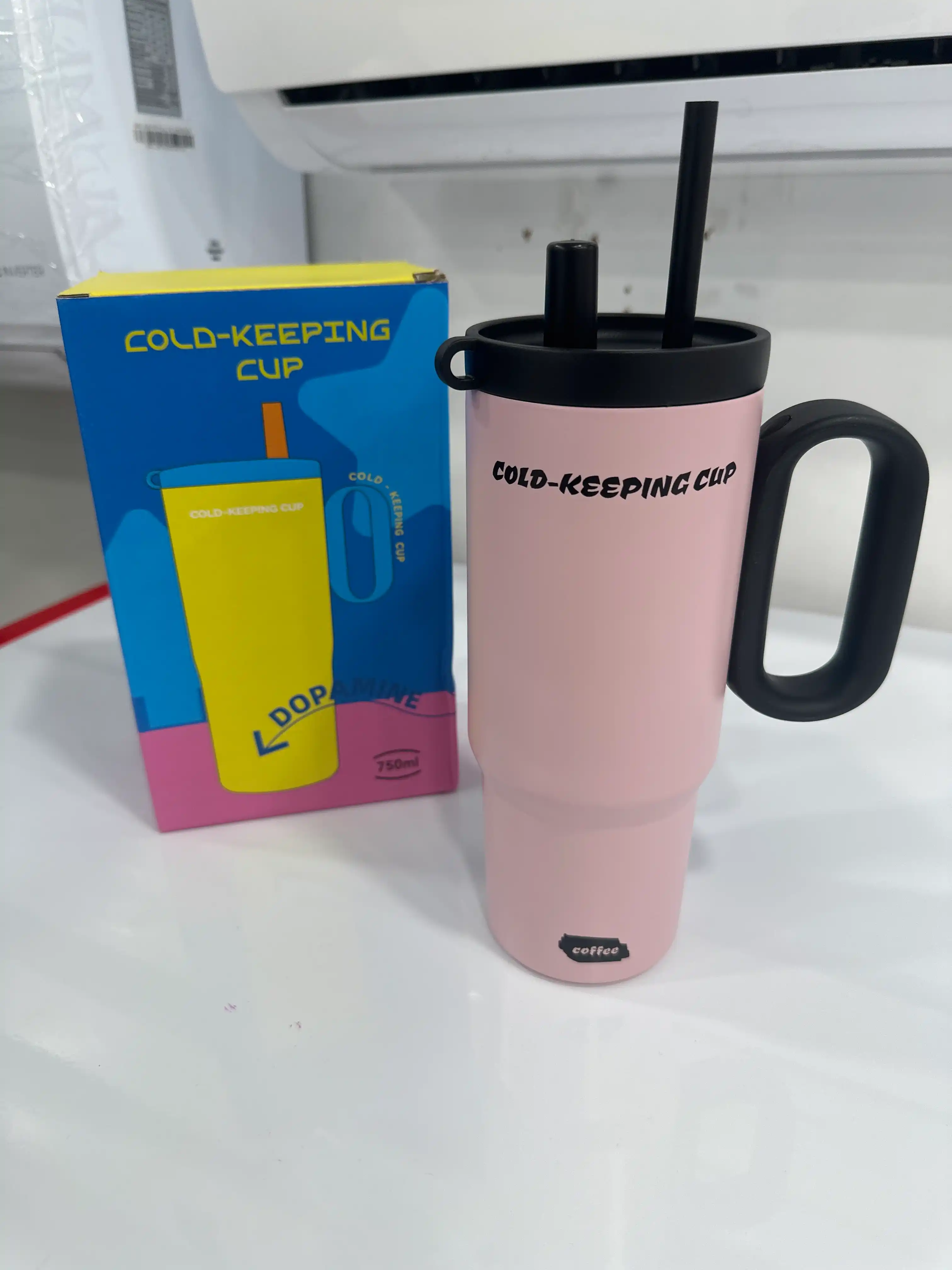 Termokruzhka issiq va sovuq ichimliklar uchun, zanglamas po'lat 316, ish, ofis uchun 750 ml