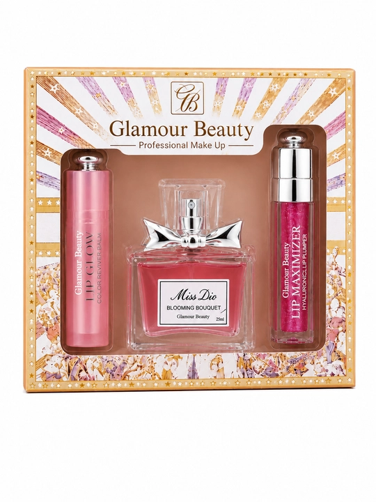 Косметический набор Glamour Beauty, 3 предмета, для губ - 