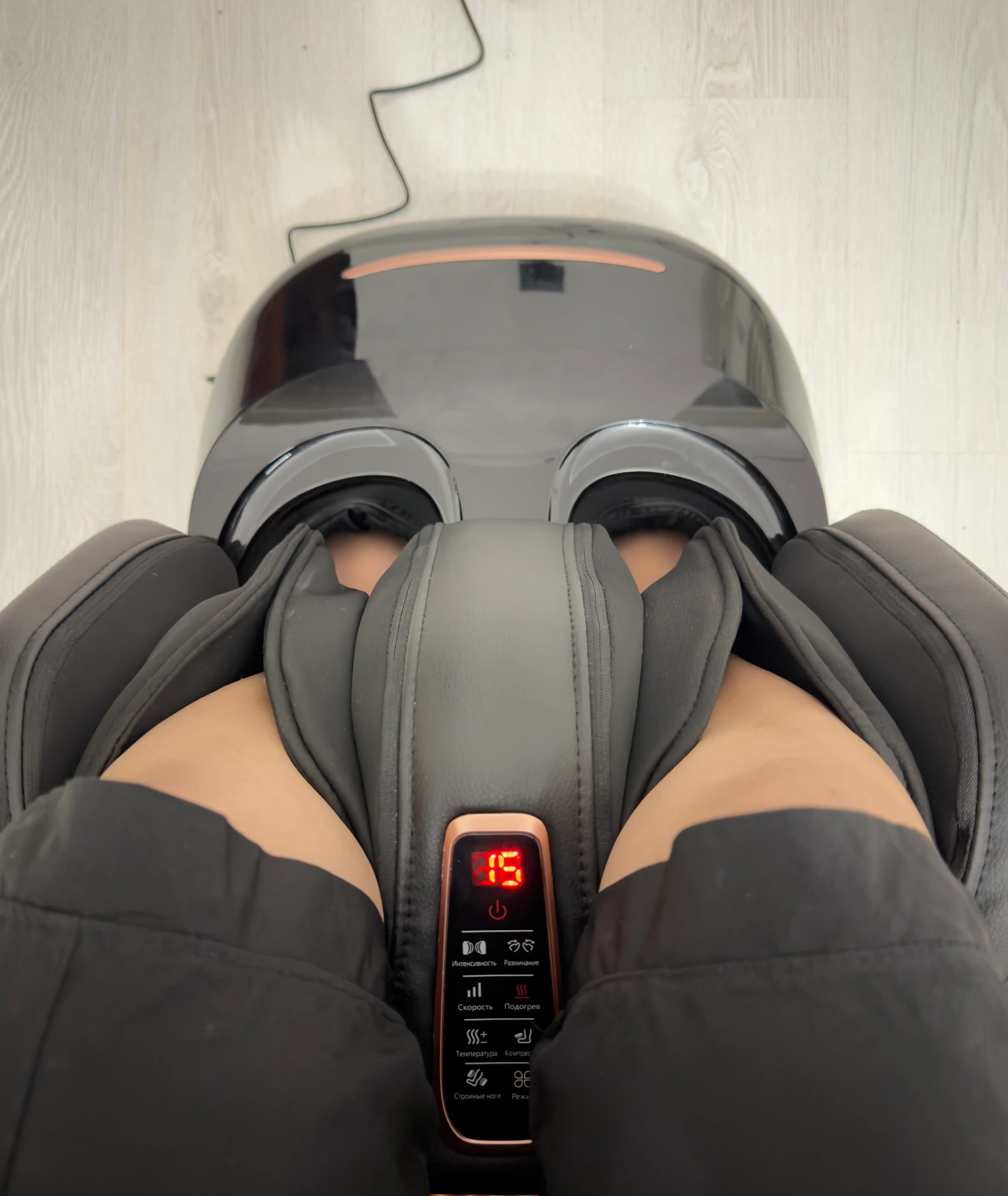 Массажер для ног с подогревом, вибрационный электрический foot massager для стоп и пяток