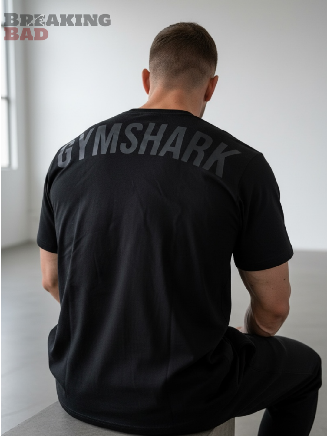 Футболка Gym Shark,  оверсайз , спортивная, унисекс, для тренировок и повседневной носки