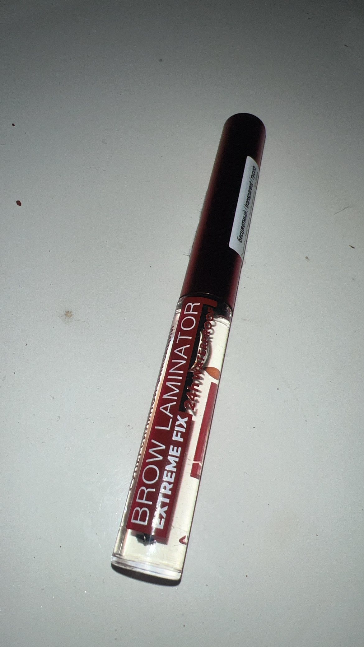 Qosh uchun gel-fiksator, Luxvisage Brow Laminator extreme fix 24h, suvga chidamli, 4.2 g
