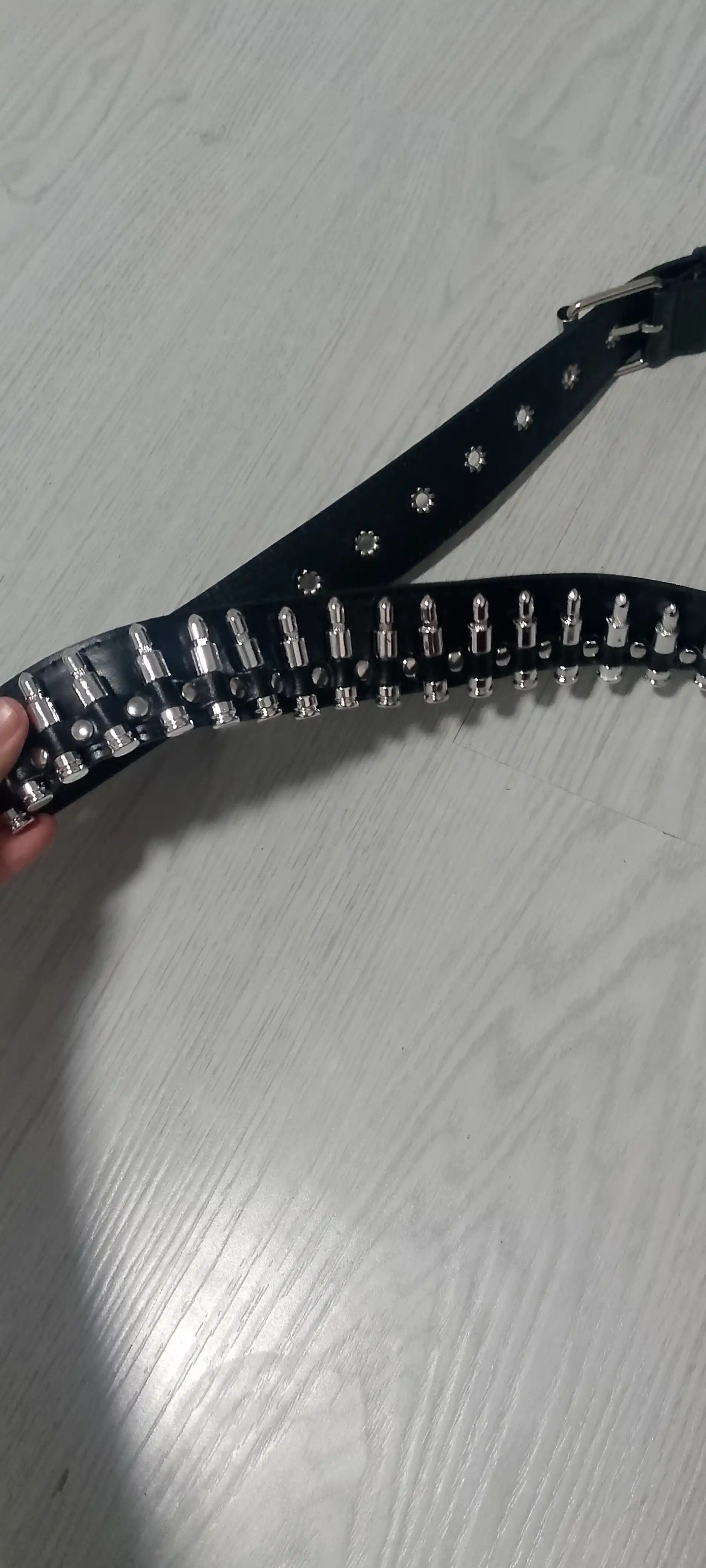 Ayollar va erkaklar kamari, y2k uslubidagi, zanjir va lyuverslar bilan 2Mi