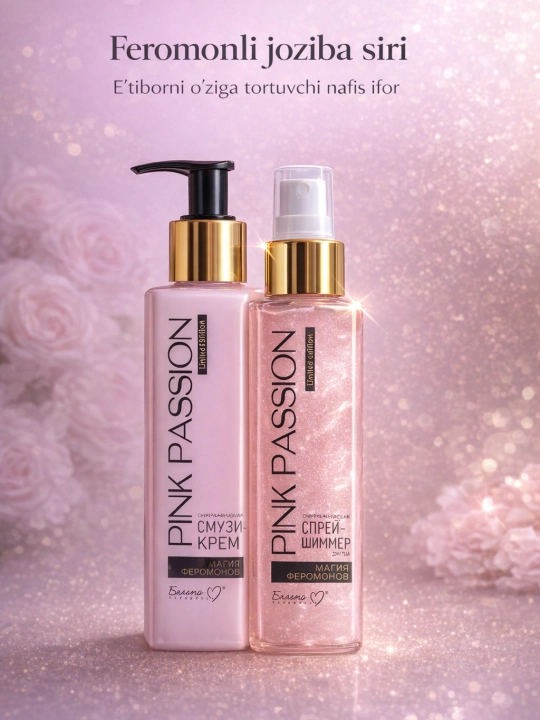Feromonli Pink Passion ayollar sovg‘a to‘plami - 2x1