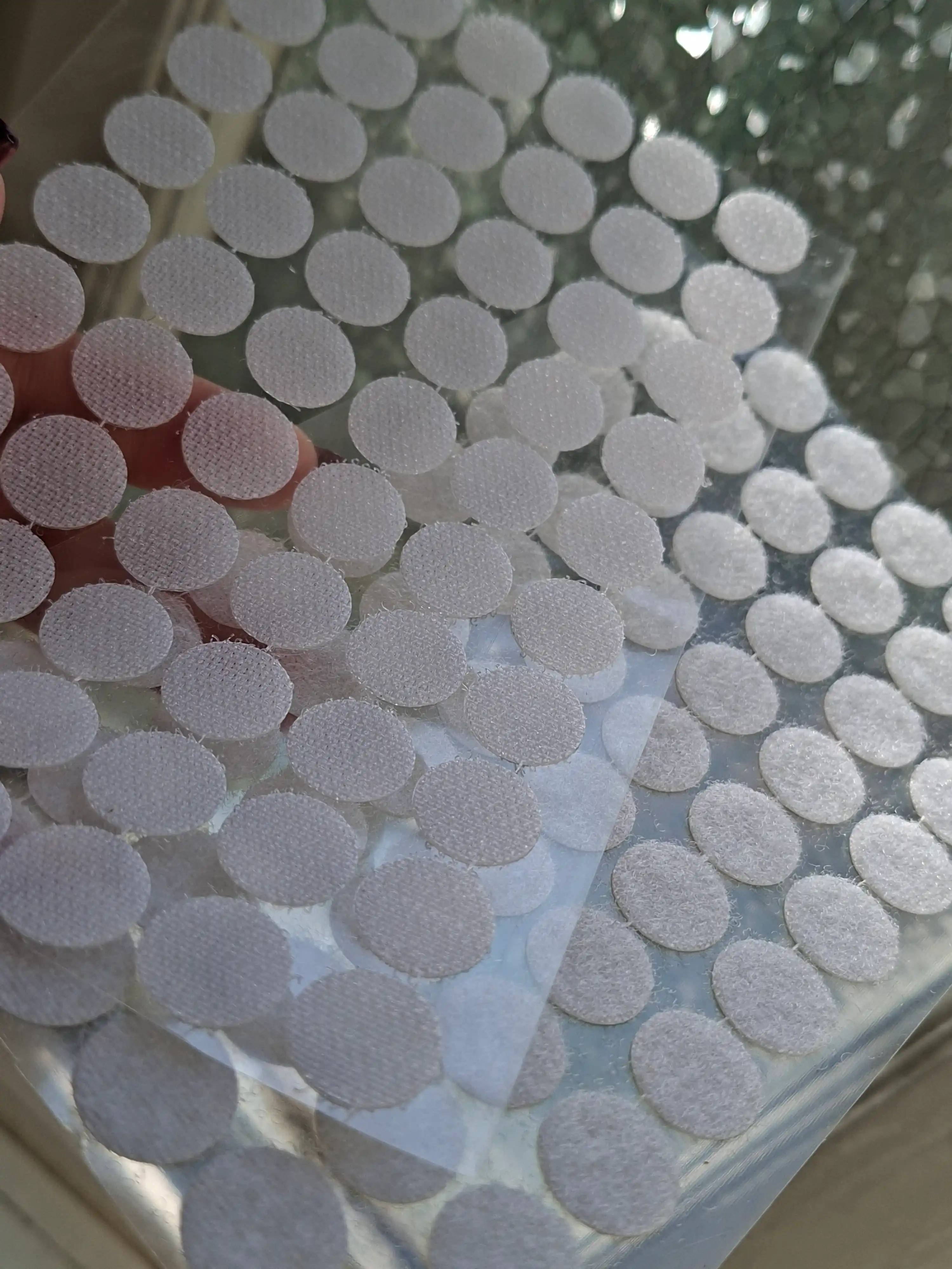 Velcro lipuchka 15 mm dumaloq — qo‘l mehnati, dekor va bolalar o‘yinlari uchun