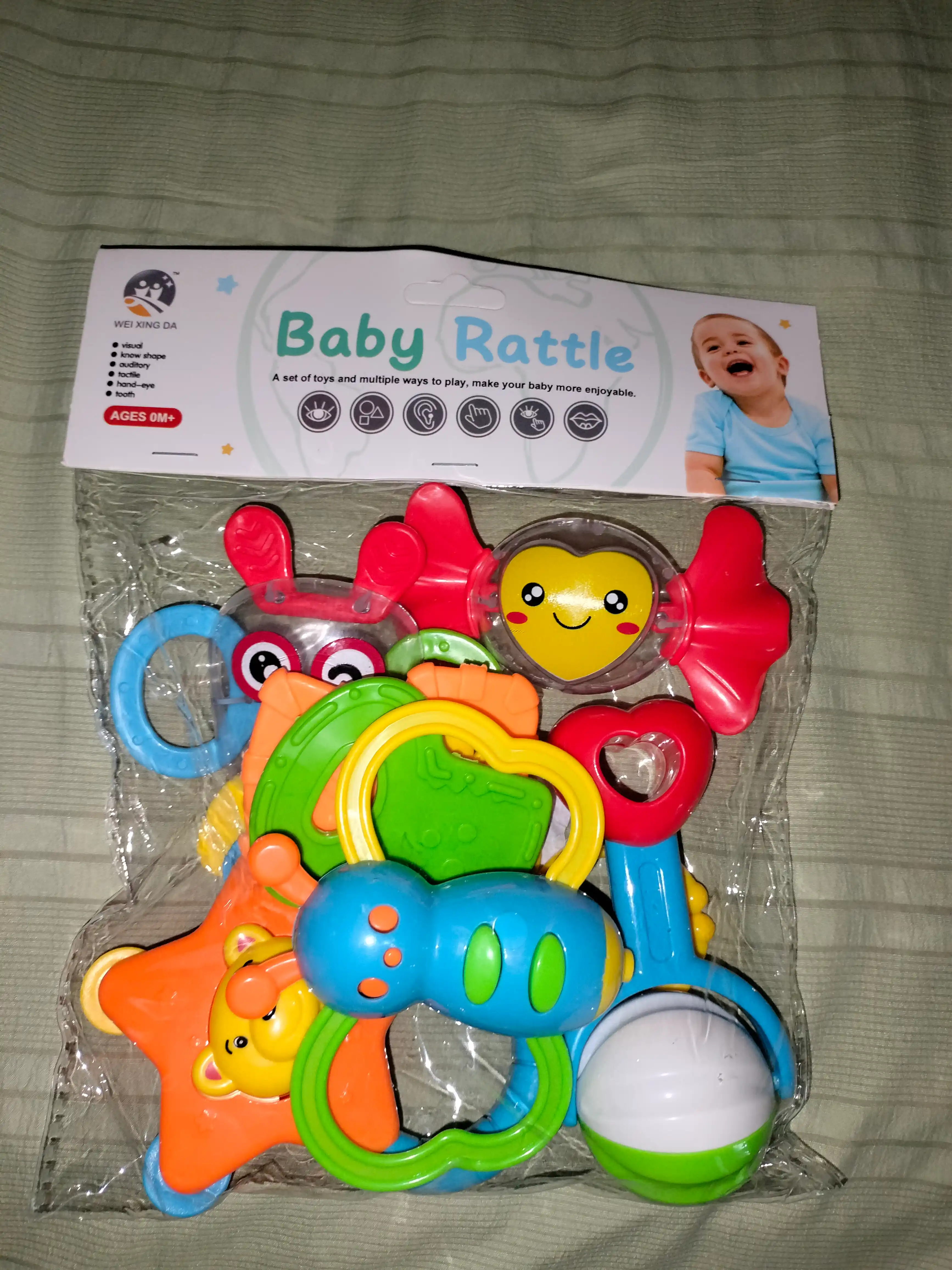 Набор погремушек для малышей Baby Rattle 0M+, развивающие игрушки
