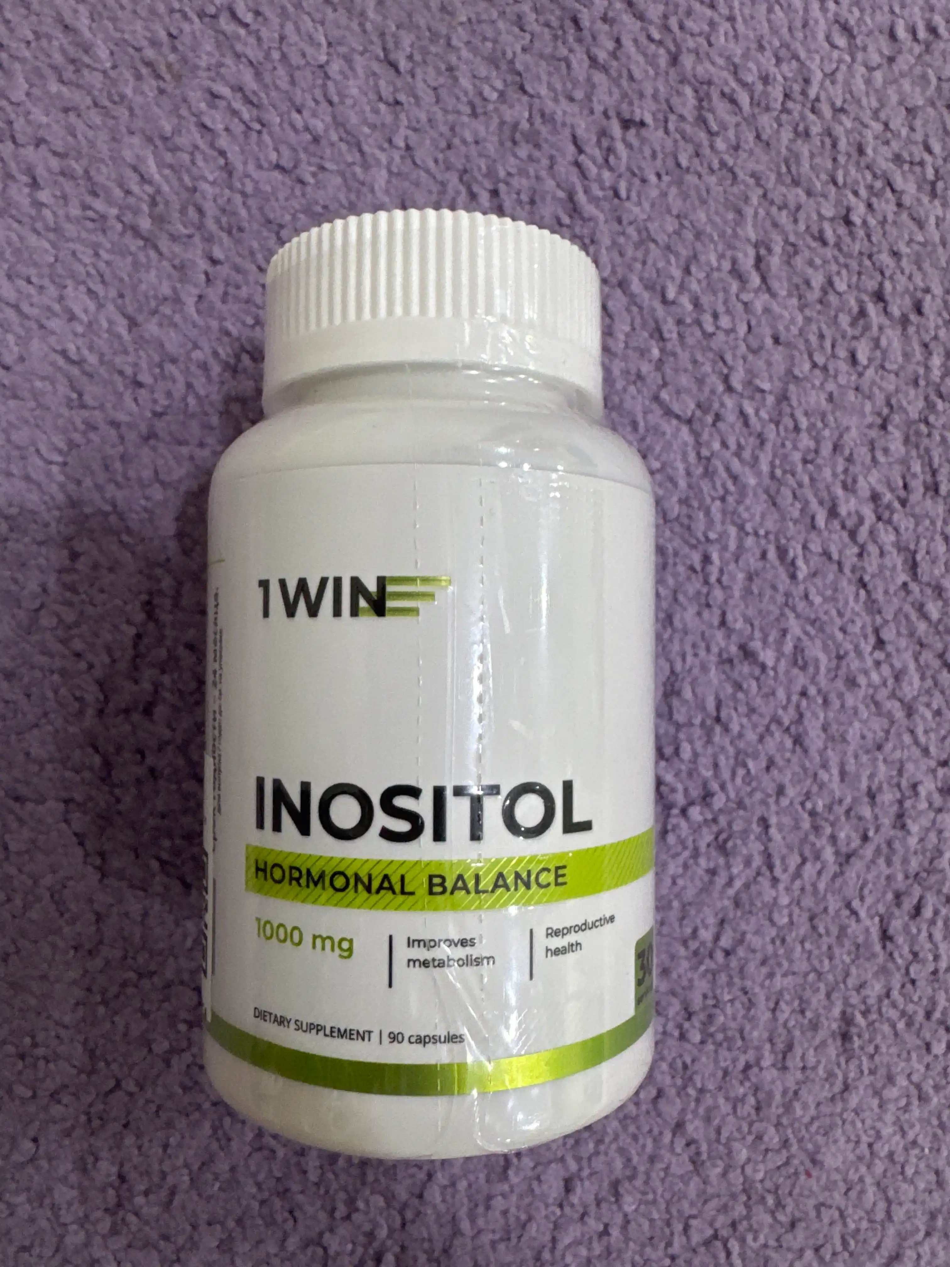 1WIN Inozitol B8 vitamini 1000 mg, 90 kapsula — mio-inozitol, BFQ
