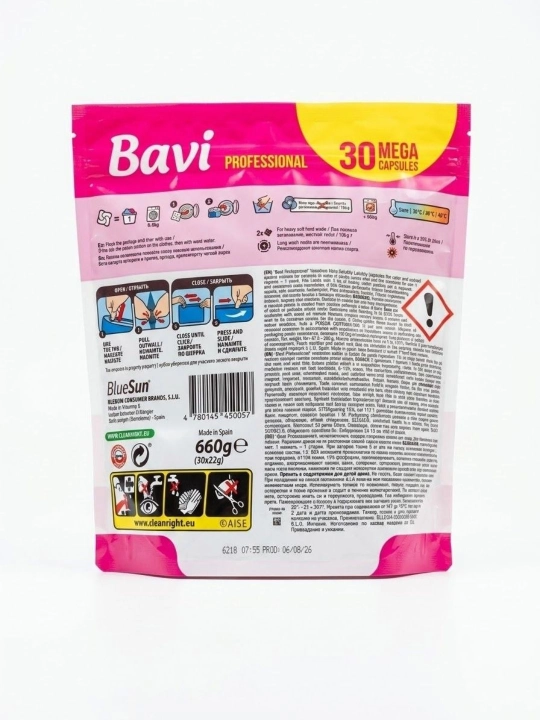 Универсальные капсулы для стирки Bavi Professional