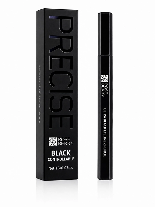 Подводка фломастер для век Precise black controllable, оттенок черный - 