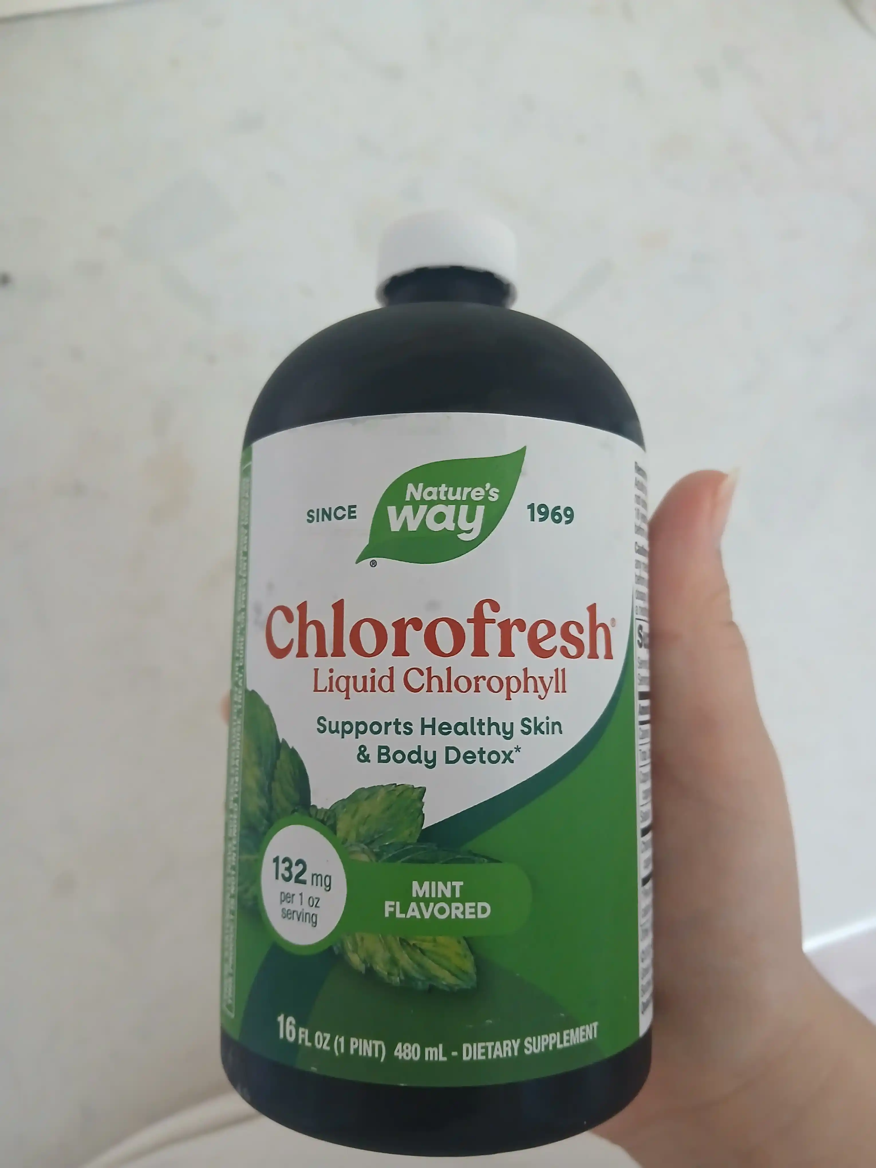 Nature’s Way, Chlorofresh® yalpiz ta’mli suyuq xlorofill, 480 ml
