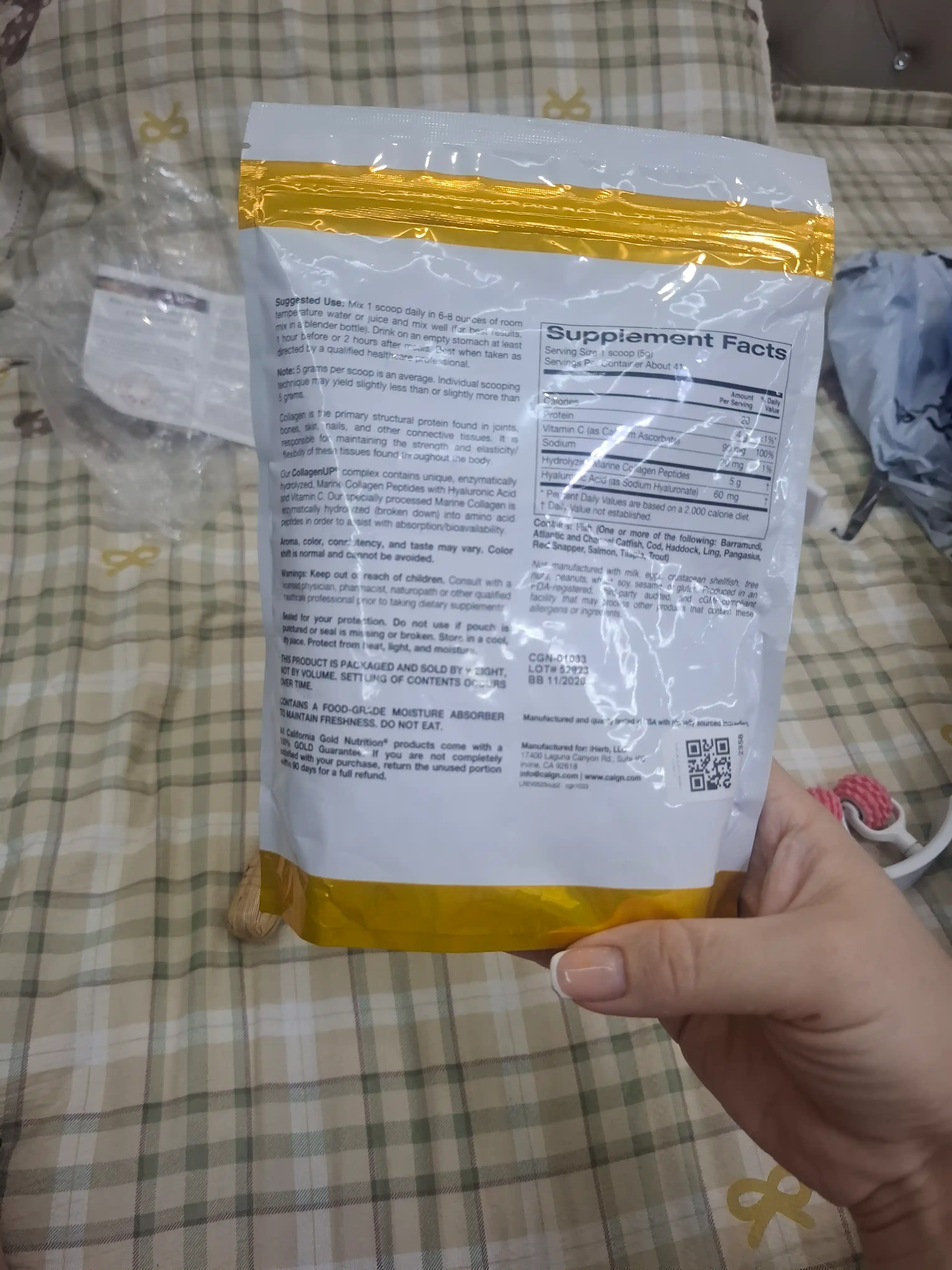 California Gold Nutrition, CollagenUP®, Коллаген с нейтральным вкусом, 206 г
