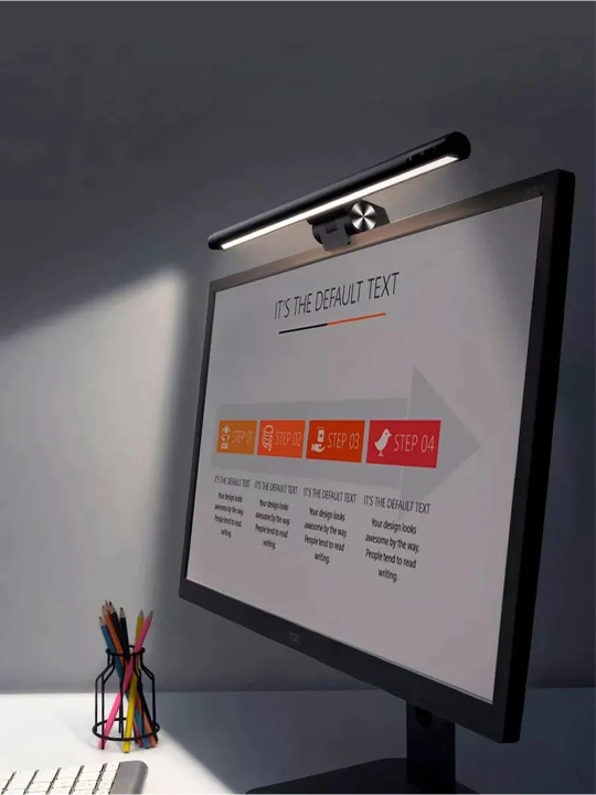 Monitor uchun Baseus i-Wok Series USB ScreenBar chirog‘i, DGIWK-B01, qora rang