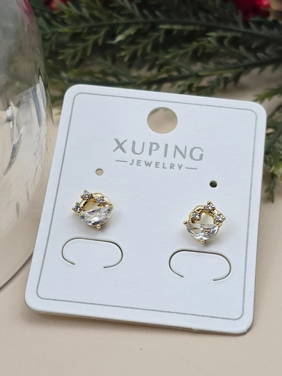 Женские серьги золотого цвета, бренд Xuping - 