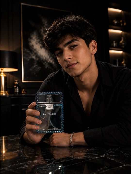 Versace Eau Fraiche мужской парфюм, свежий морской лёгкий аромат