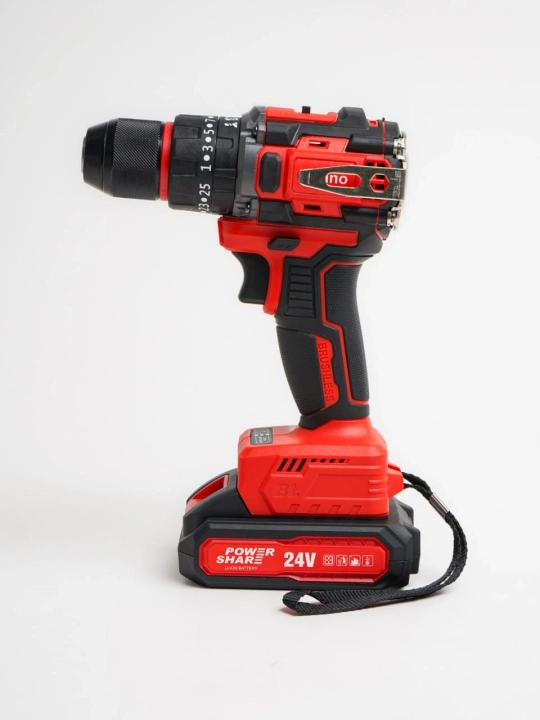 Zarbali shurup buragich, cho'tkasiz motor, 10 mm, Milano 24 vt