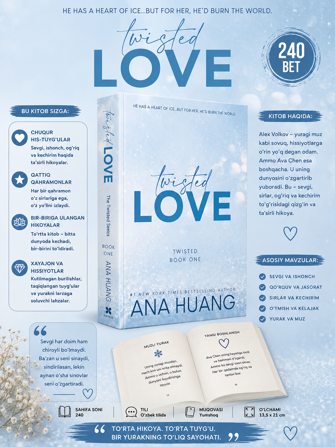 Kitob The Twisted Series Love, Games, Hate, Lies, Ana Huang, ingliz tilida - 