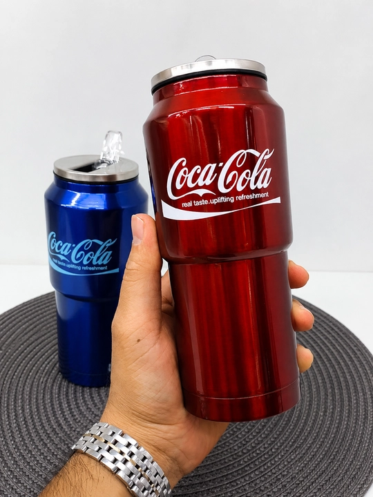 Термос 450 мл, Coca-Cola и Pepsi, с крышкой-трубочкой, для горячих и холодных напитков