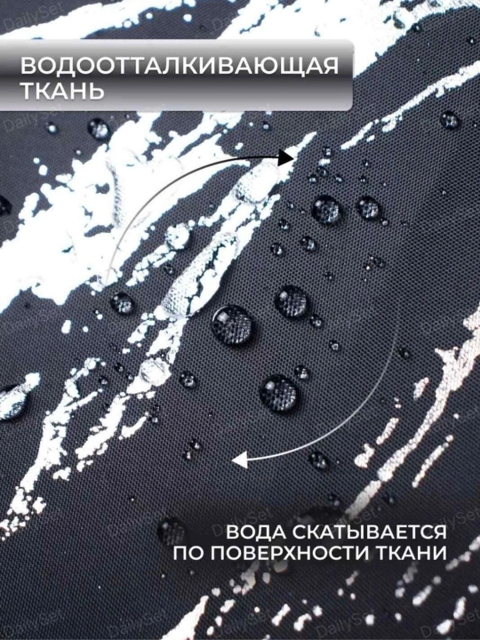 Vanna uchun parda 180×180 sm, zich suv qaytaruvchi dush pardasi, halqalar bilan