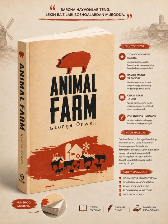 Animal Farm George Orwell, английский язык - 