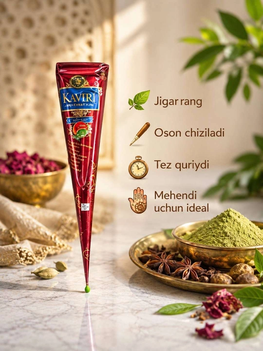 Tabiiy xina Zahrat El Dammar, qo'llar va kaftlar uchun - 