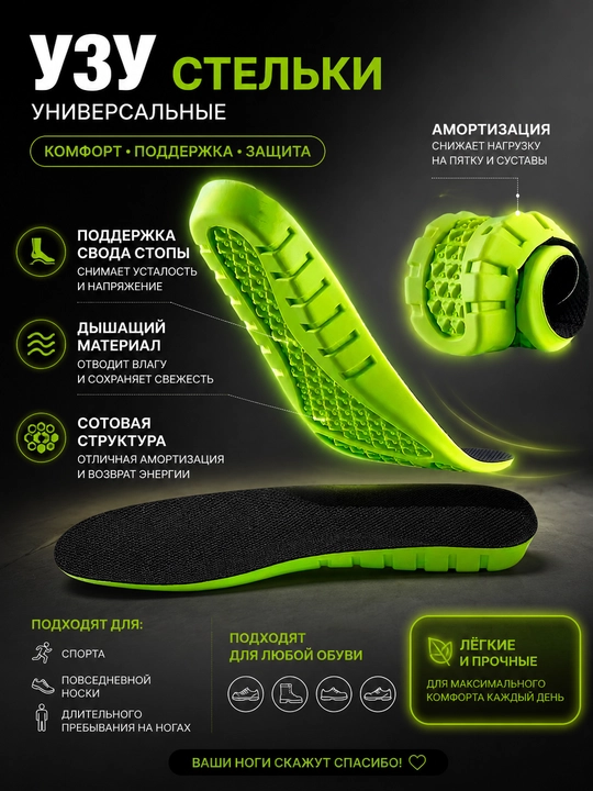 Стельки с эффектом памяти Memory Foam