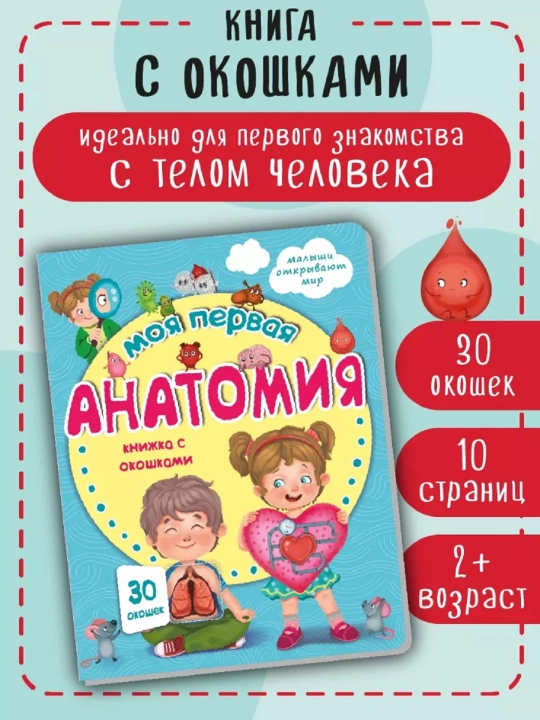 Книжка с окошками Виммельбух для малышей, 1 единица