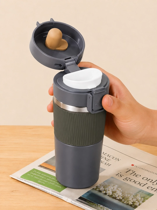 Termokrujka 380 ml, termostakan, qahva va choy uchun termos, avtomobil uchun termos