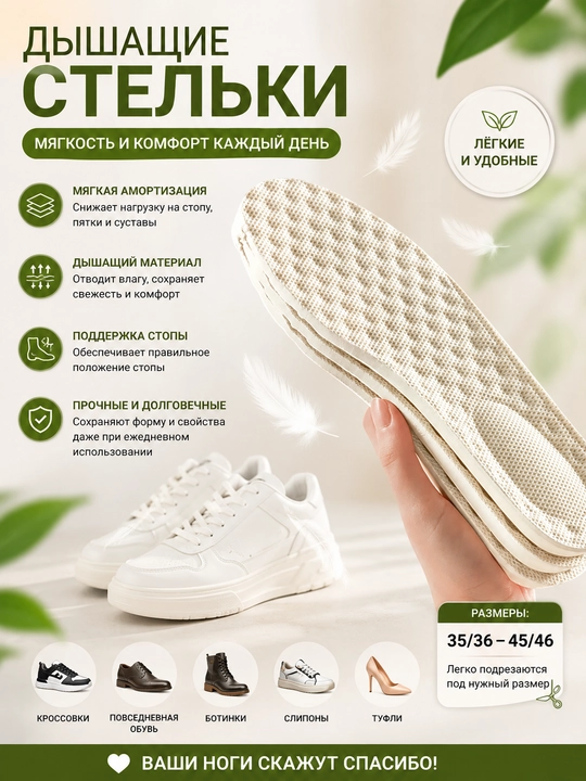 Стельки с эффектом памяти Memory Foam