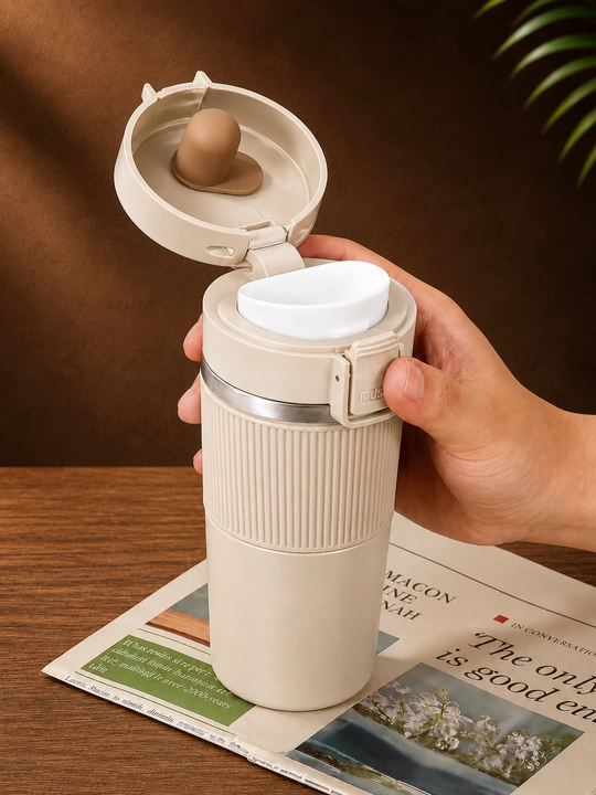 Termokrujka 380 ml, termostakan, qahva va choy uchun termos, avtomobil uchun termos