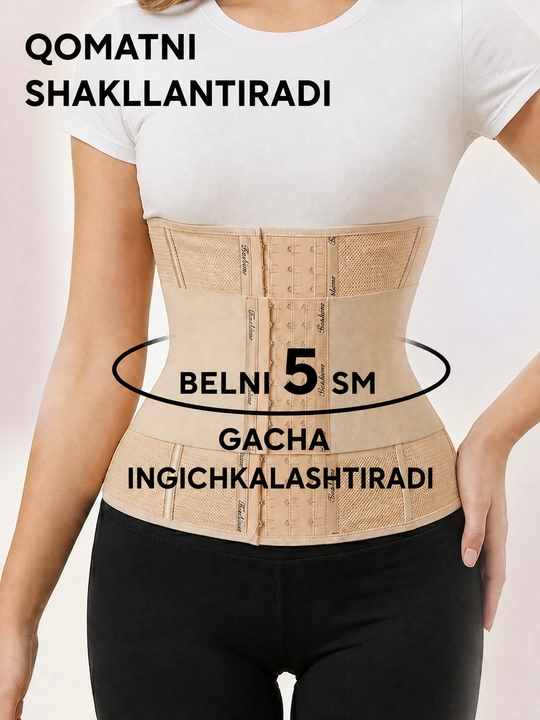 Ayollar uchun bel va qorin tortuvchi korset, ayollar korreksiyalovchi ichki kiyimi, bandaj