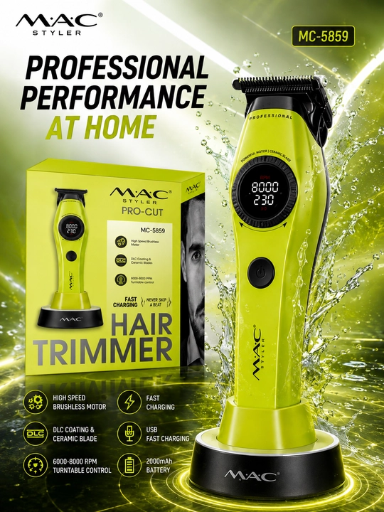 M.A.C MC-5859, Professional soch va soqol olish uchun  trimmer