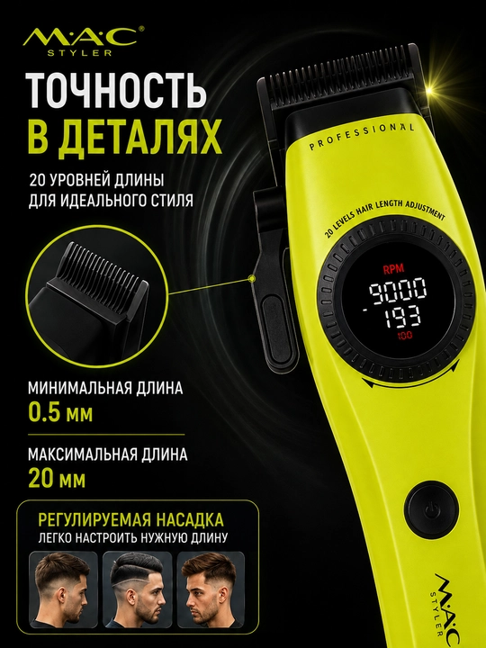 M.A.C MC-5858, Professional soch va soqol olish uchun  trimmer